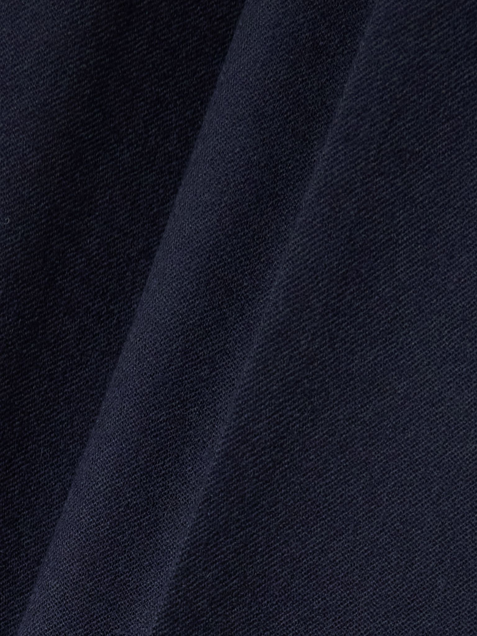 Cropped pleated wool tapered pants Navy - 5