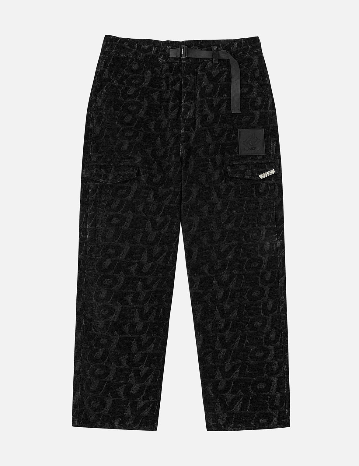 Monogram Allover Jacquard Relax Fit Worker Pants - 3