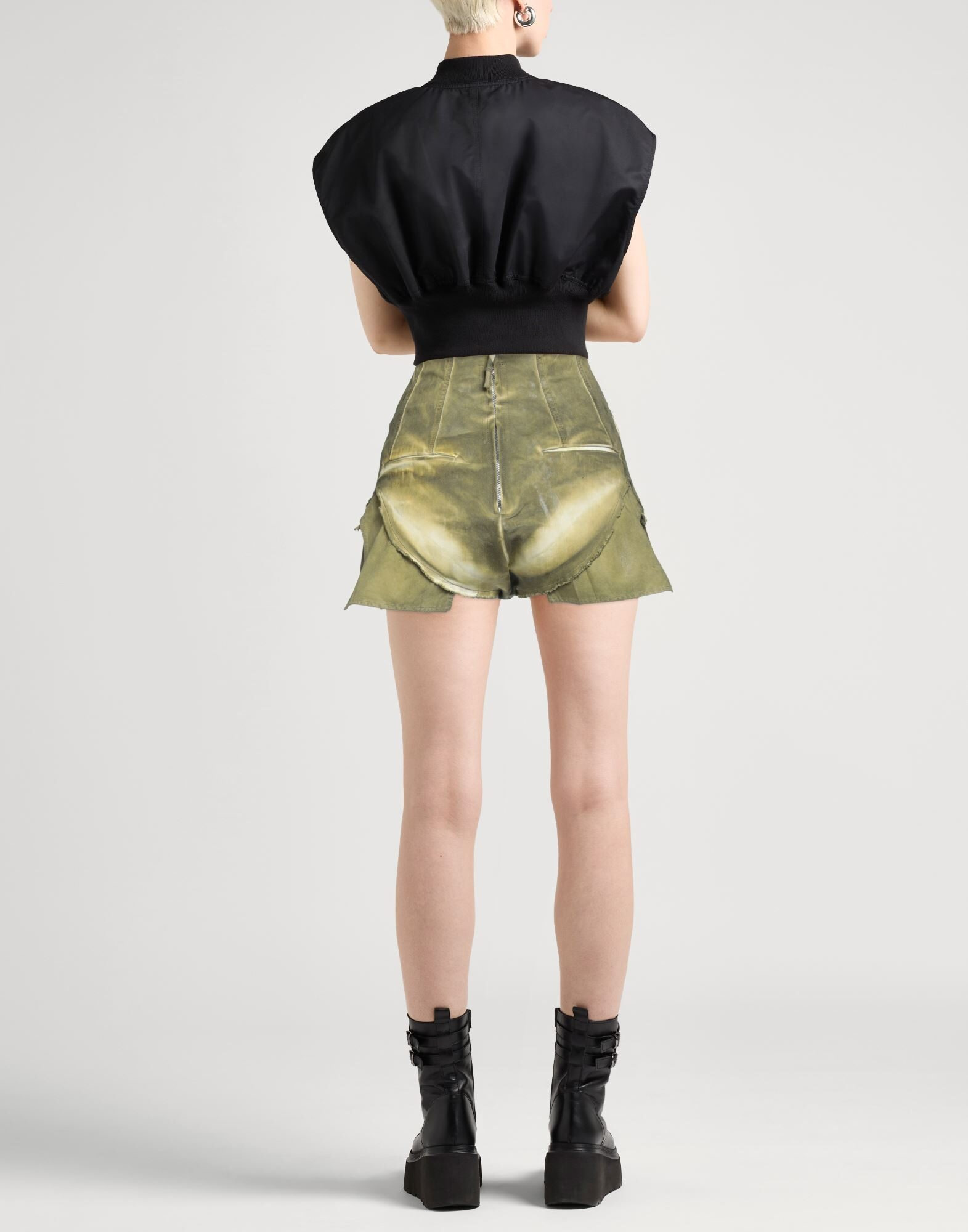 Grey Women's Denim Shorts - 3