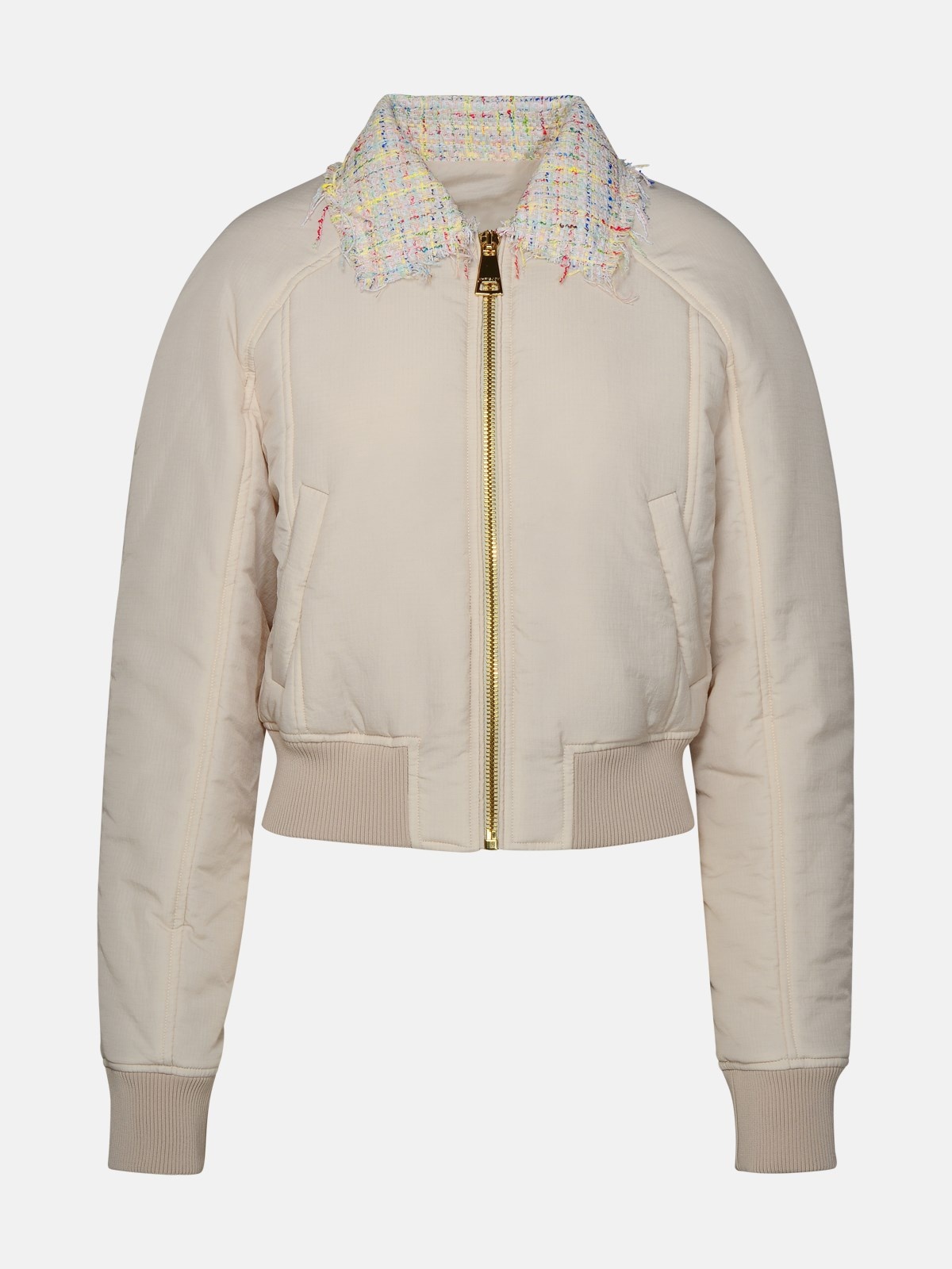 BEIGE POLYAMIDE JACKET - 1