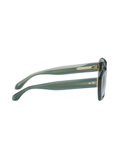 Isabel Marant Green Geometric Sunglasses outlook