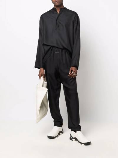 Fear of God mock-neck silk-blend shirt outlook