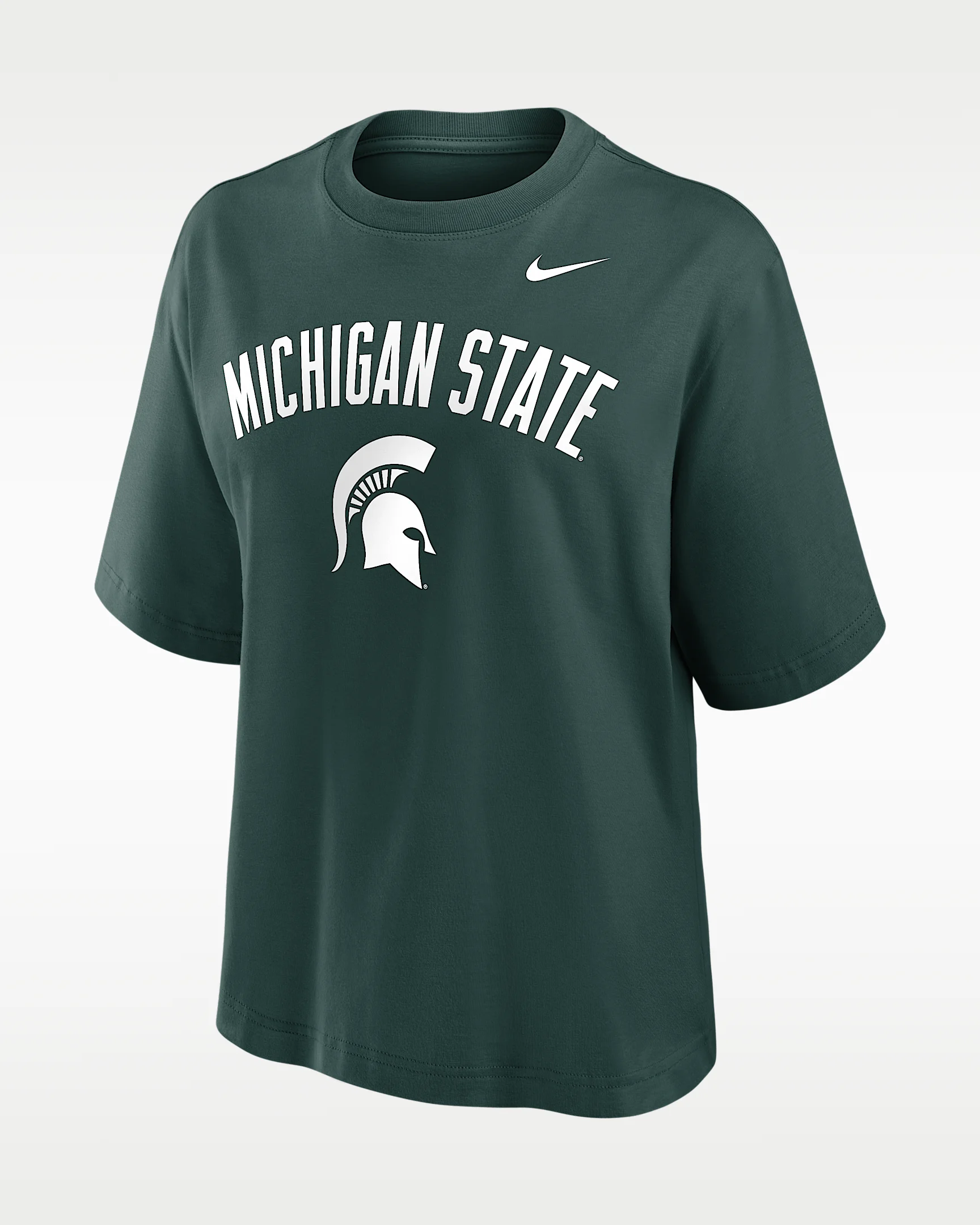 Michigan State Arch Over Logo Boxy Women's Nike College T-Shirt - 1