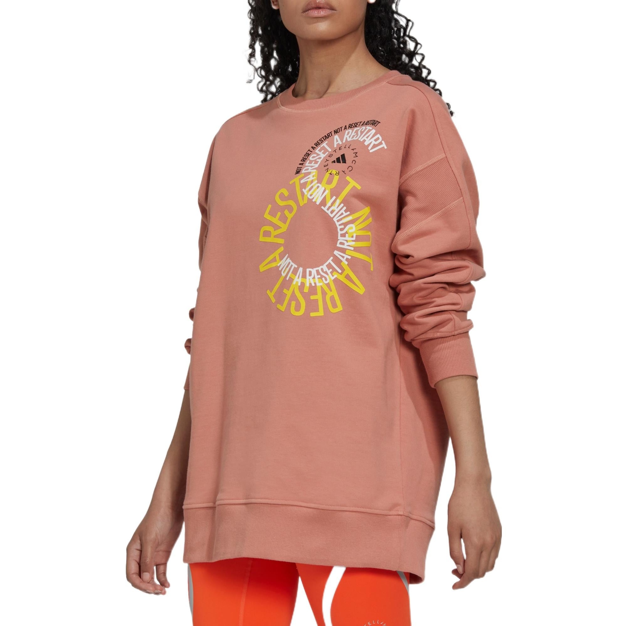 adidas by Stella McCartney Sportswear Sweatshirt 'Faded Ambient Blush' IB5887 - 4