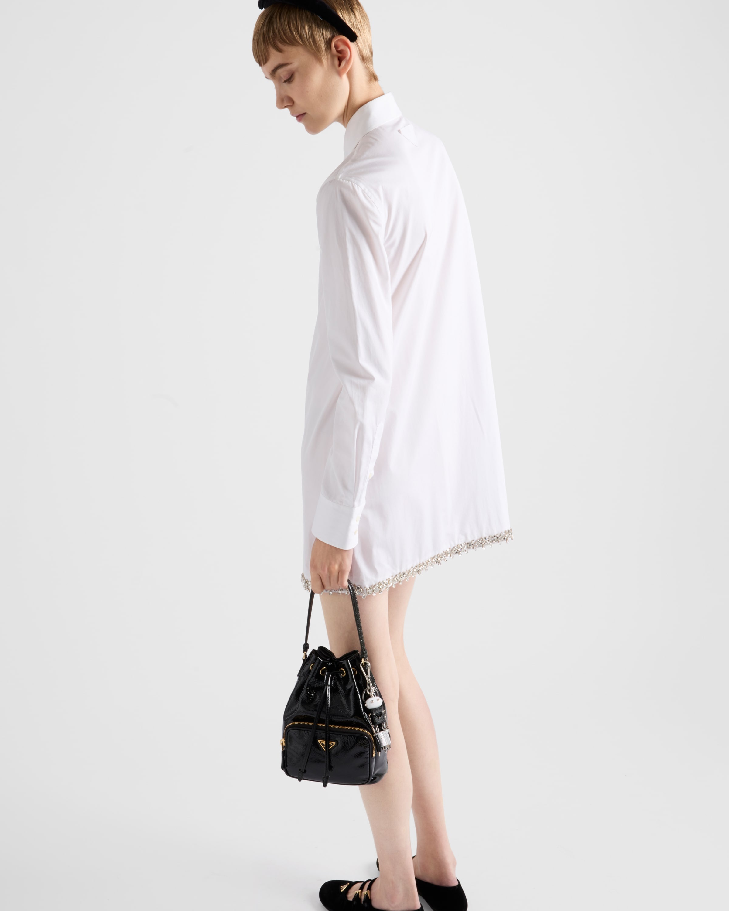 Embroidered poplin shirt - 5