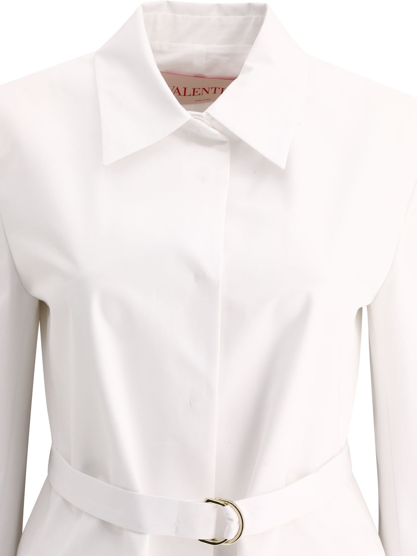 ジャケット VALENTINO SS24 White poplin overcoat (4B0CJ3E55DN 001) White poplin overcoat – G&B