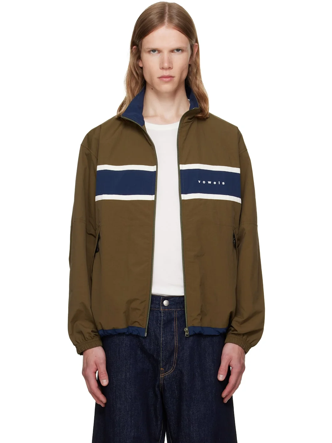 Green Paneled Nylon Jacket - 1