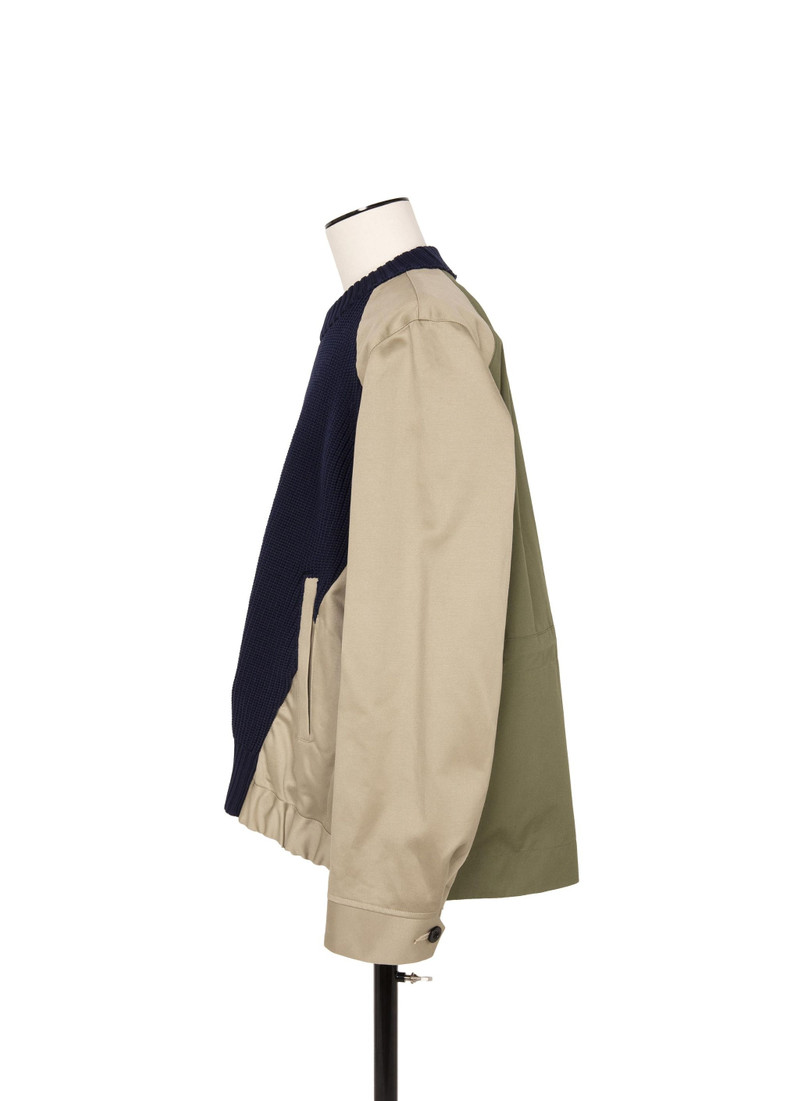 sacai Cotton Chino Mix Pullover outlook