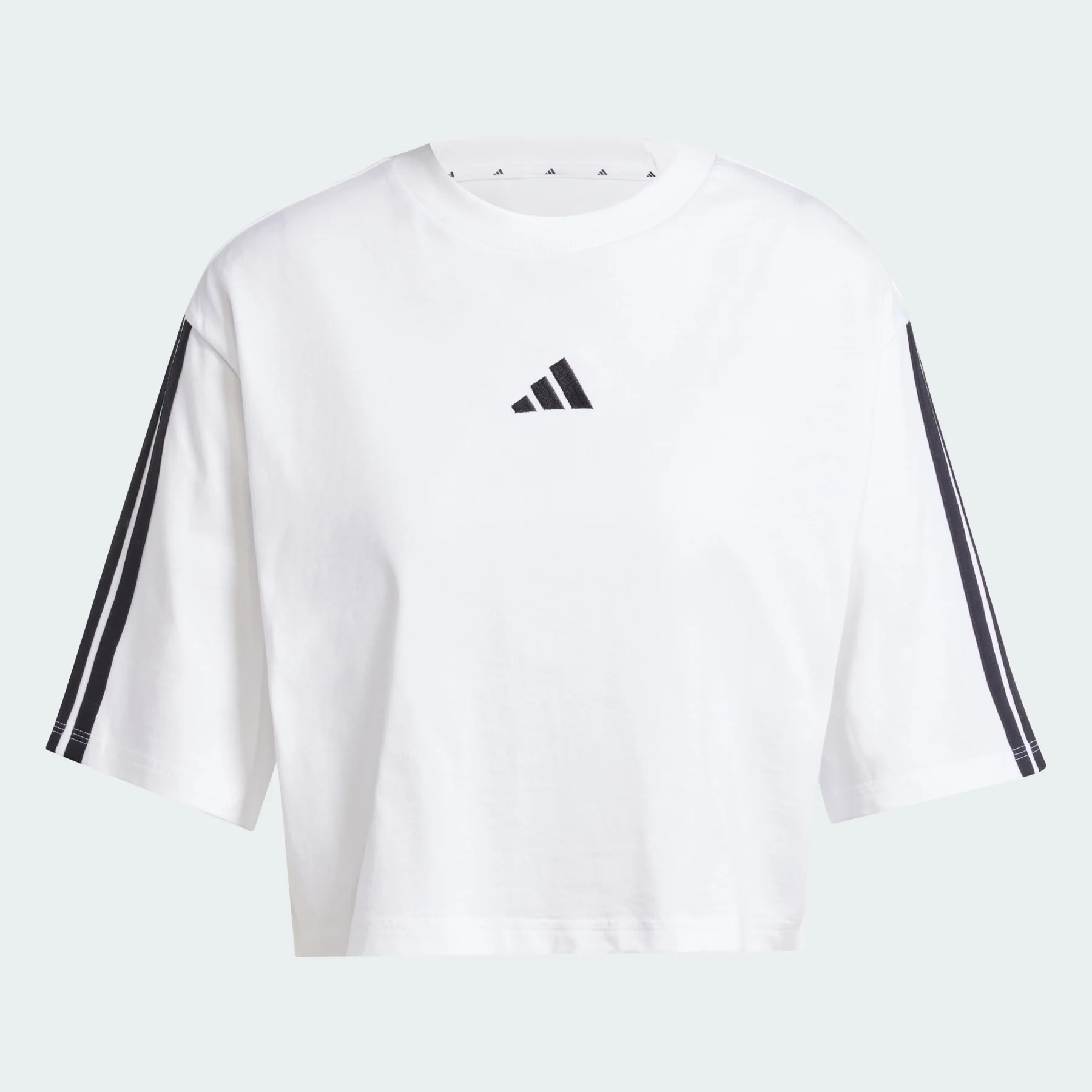 Essentials 3-Stripes Cotton Loose Tee - 1