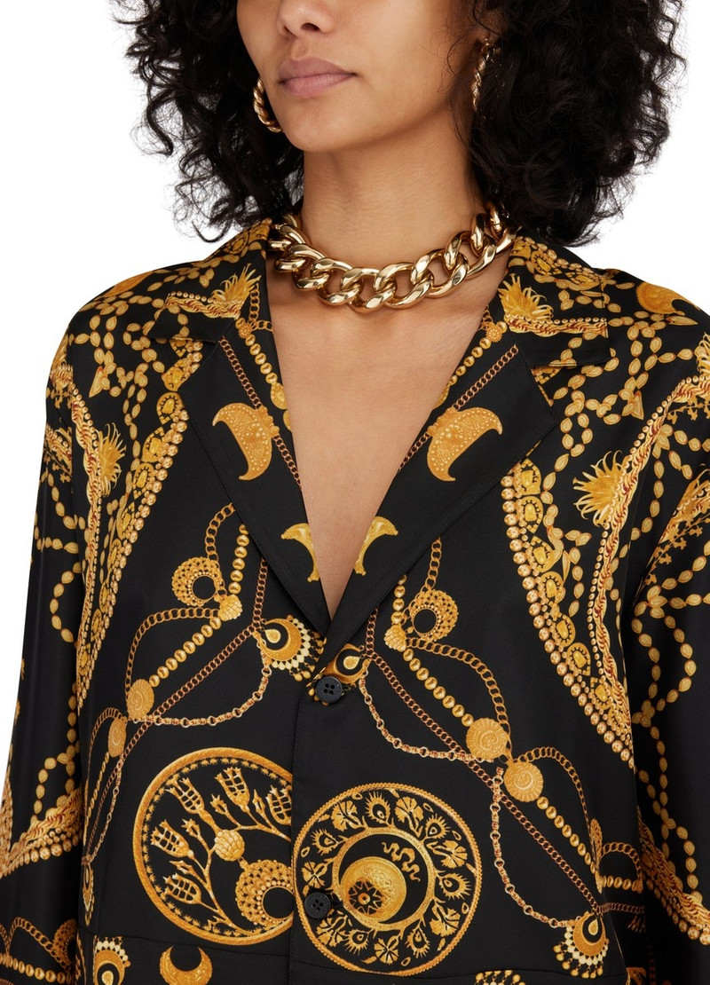 Ornament jewelry pyjama blouse 4