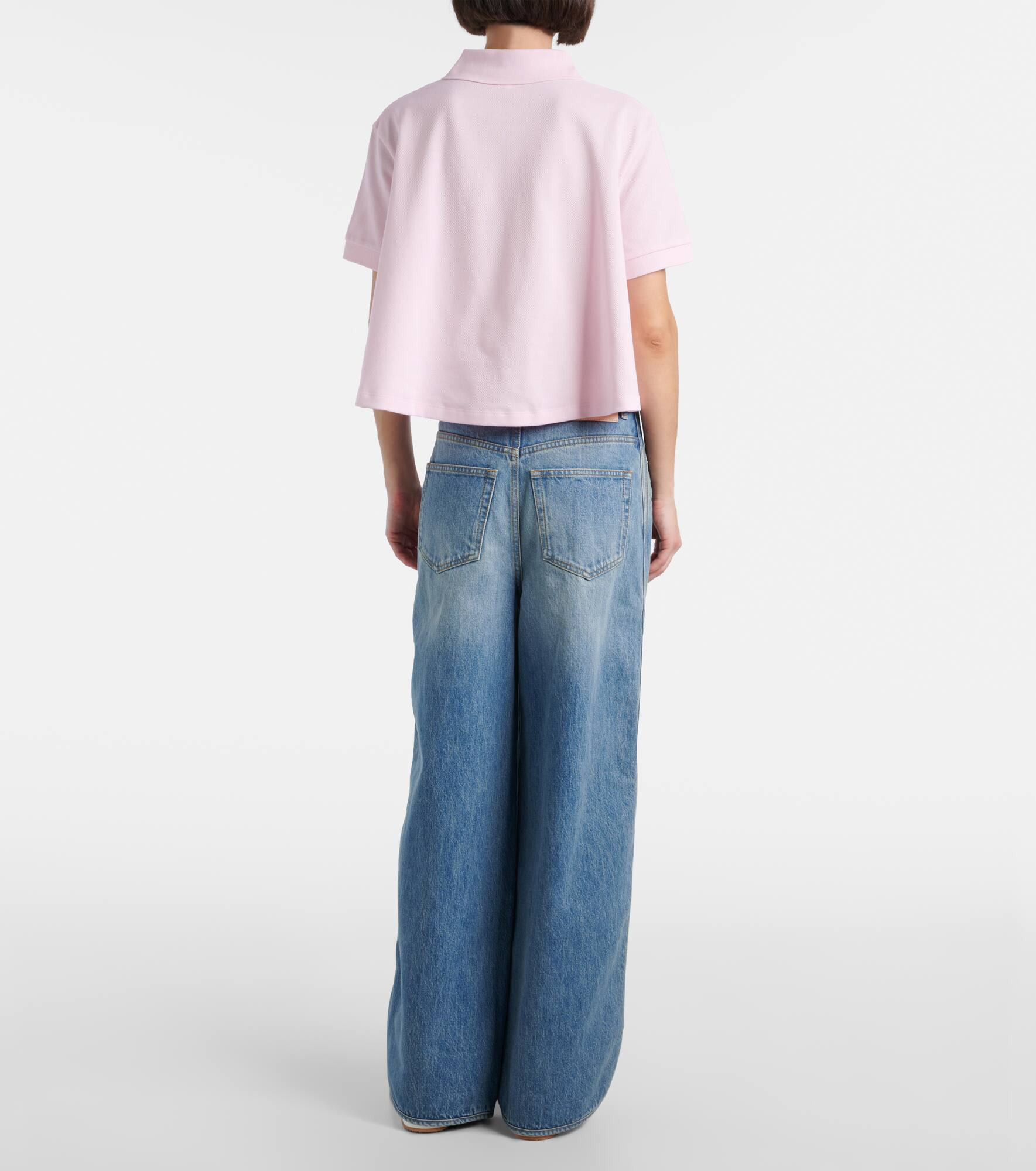 Anagram cotton piqué polo shirt - 3