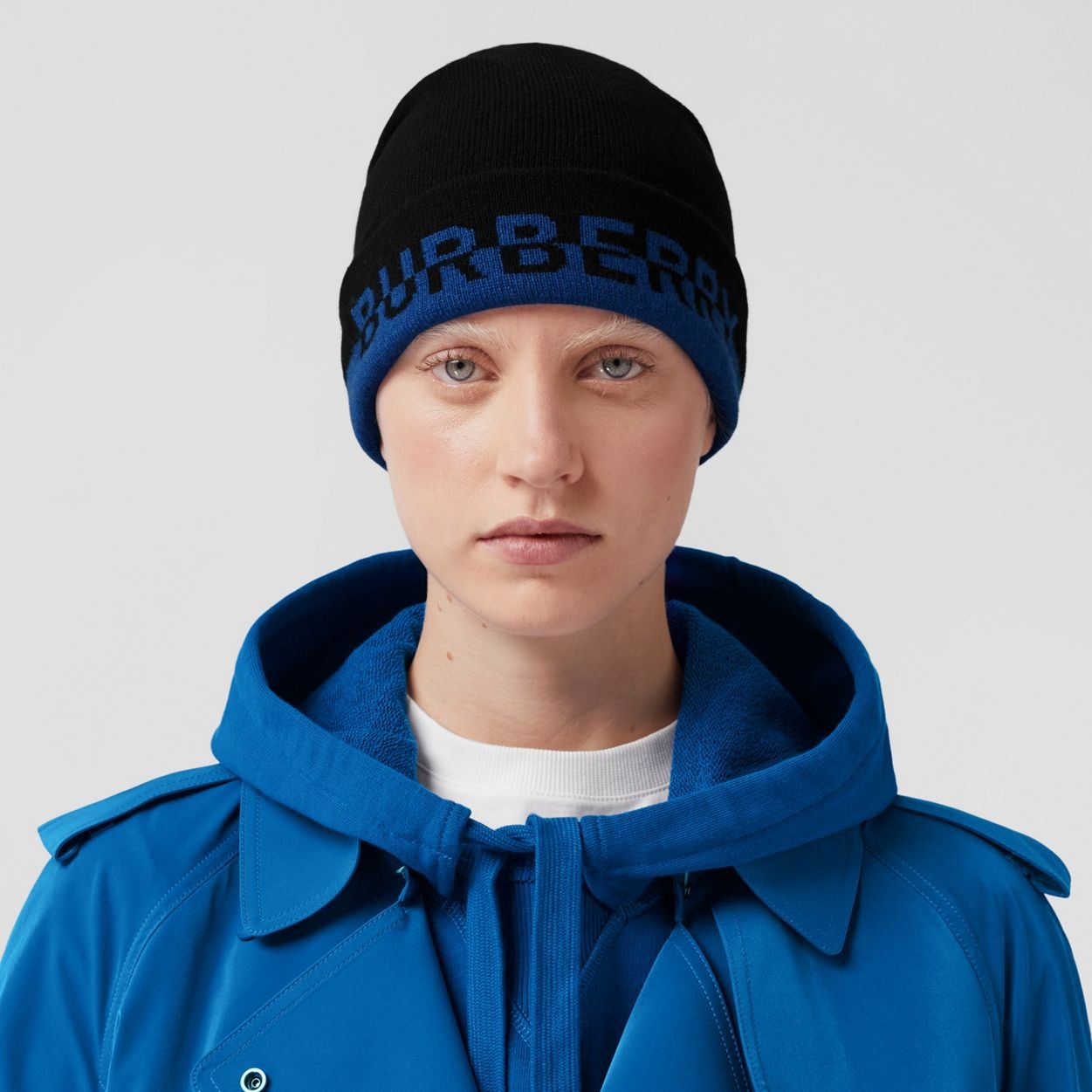 Logo Intarsia Cashmere Beanie - 3