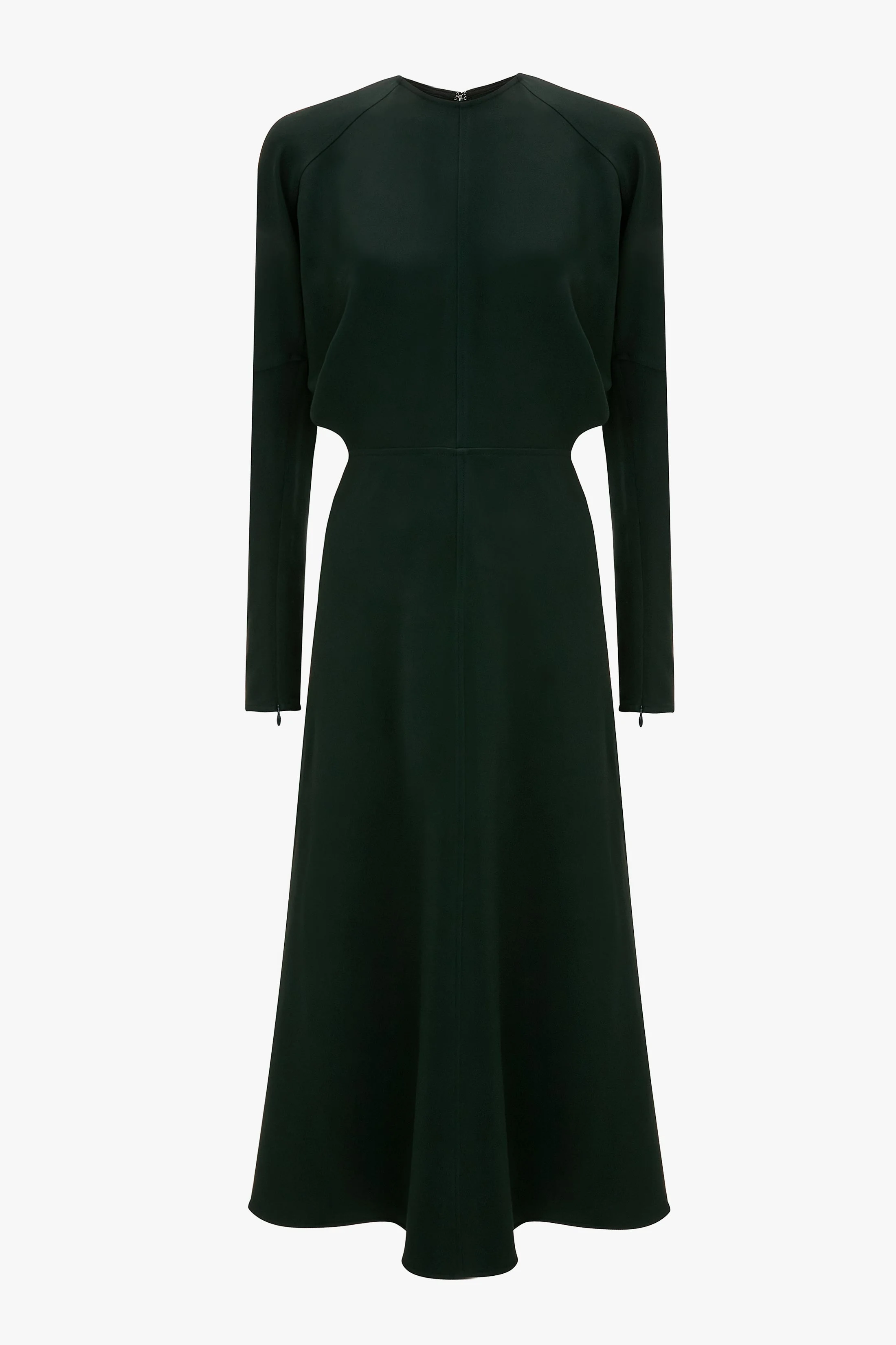 Dolman Midi Dress In Dark Pine - 1