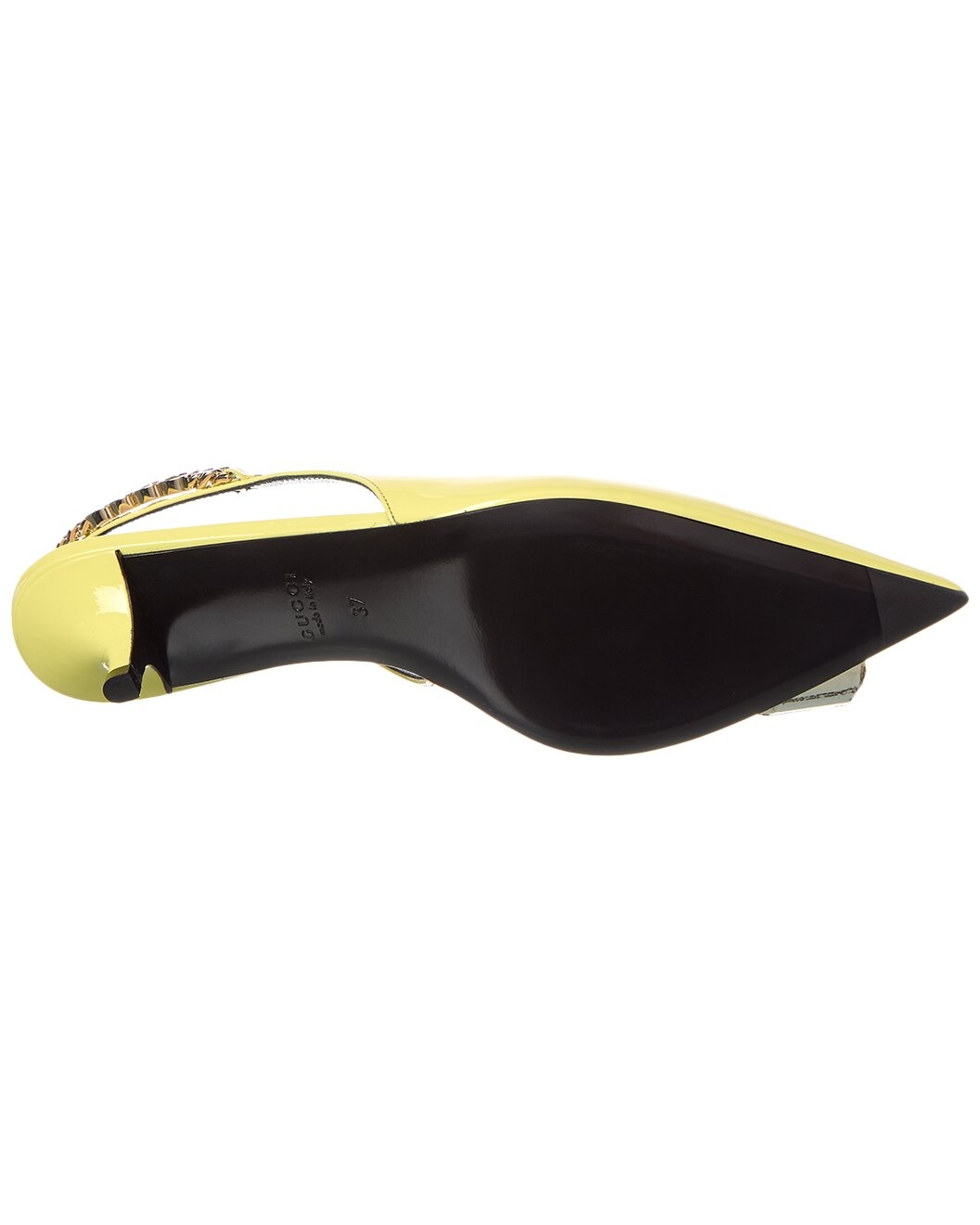 Gucci Signoria Patent Slingback Pump - 4