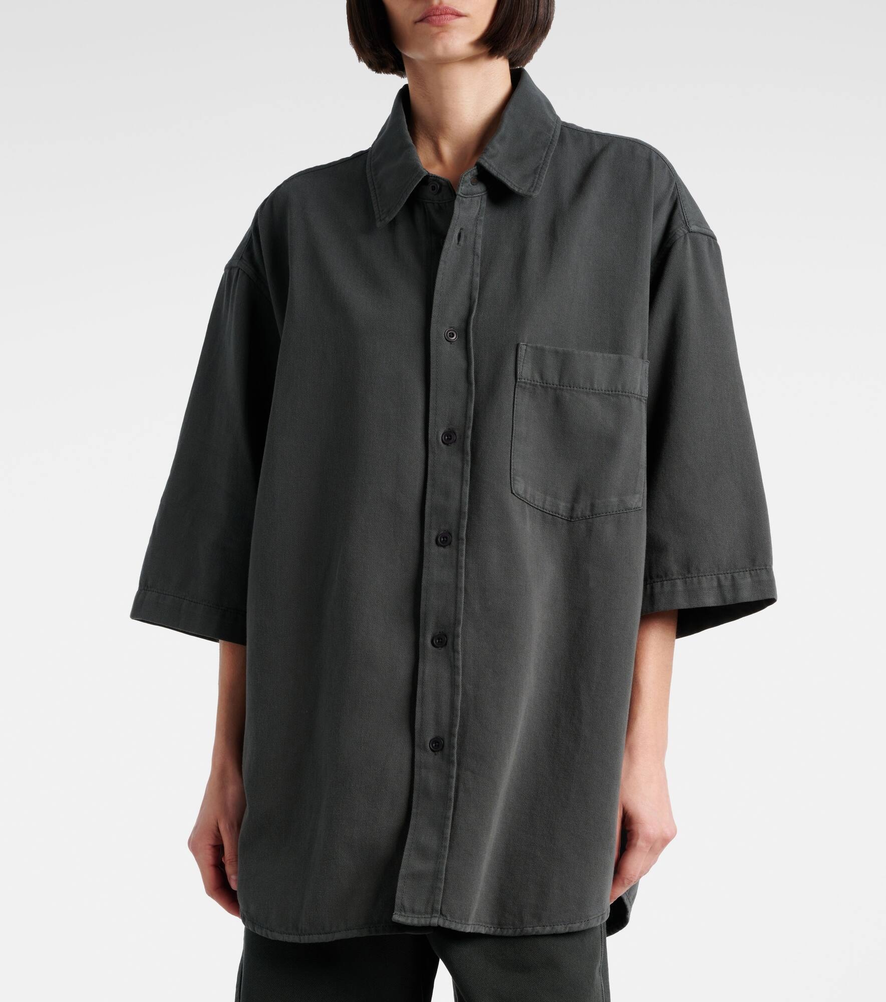 Oversized denim shirt - 5