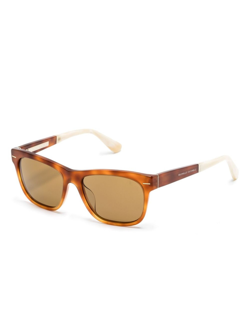 Brunello Cucinelli polarised-lenses sunglasses outlook
