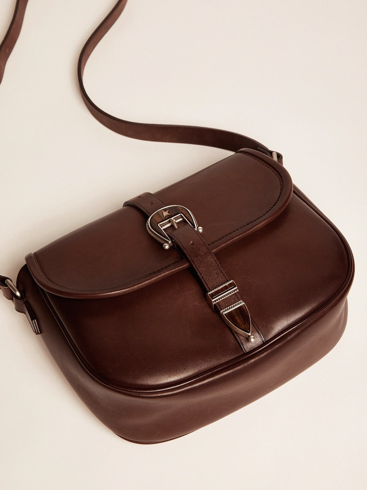 Medium Rodeo Bag in dark tan leather - 5