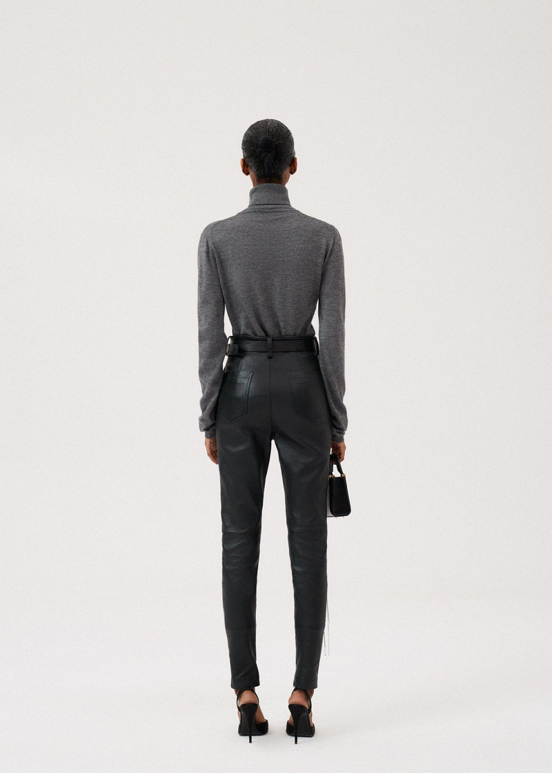 Cashmere turtleneck in dark grey 4