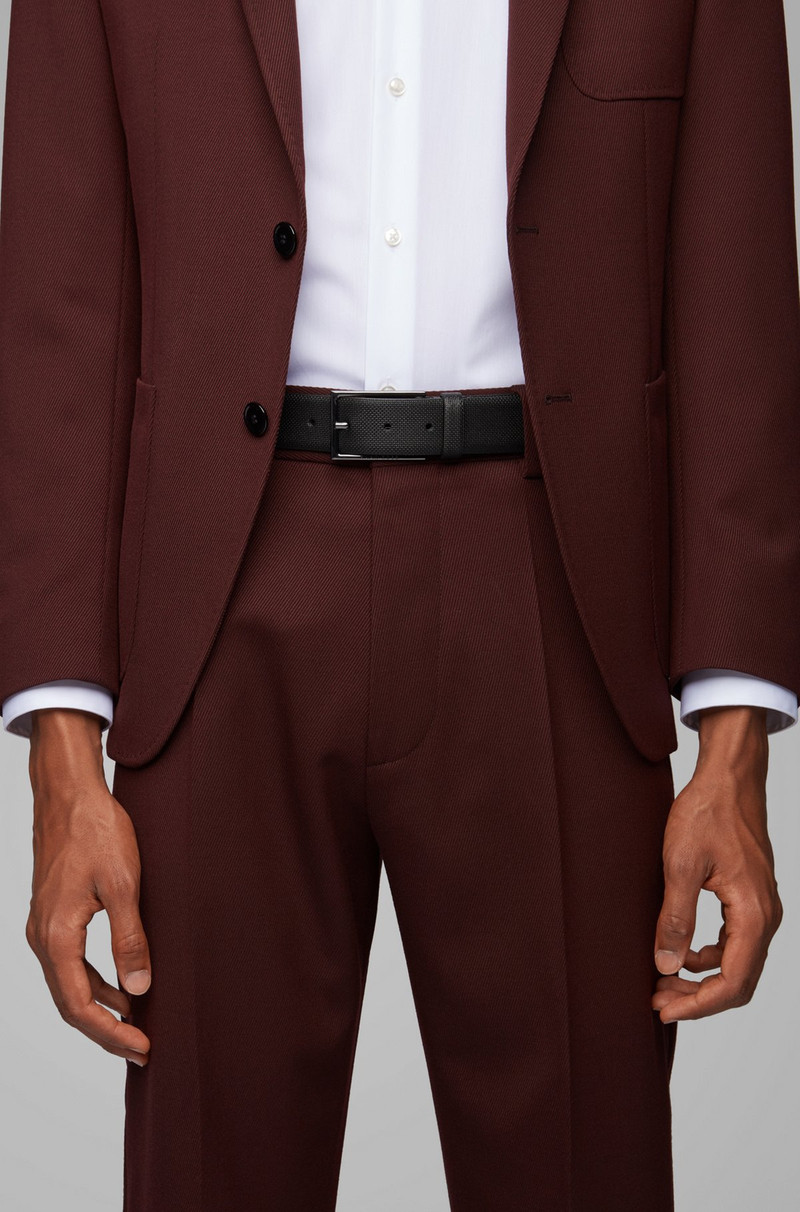 BOSS PRINTED BELT IN ITALIAN LEATHER WITH LOGO BUCKLE outlook