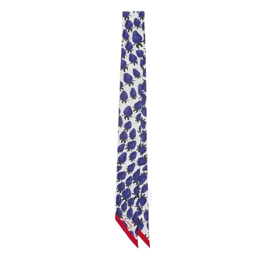 Burberry Strawberry Check Reversible Silk Scarf - 2