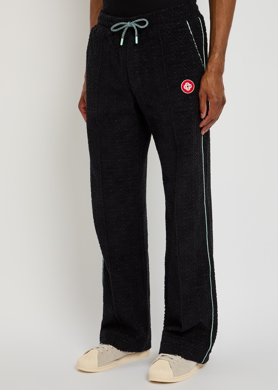 Casablanca Monogram-jacquard Towelling Cotton-blend Sweatpants - 2
