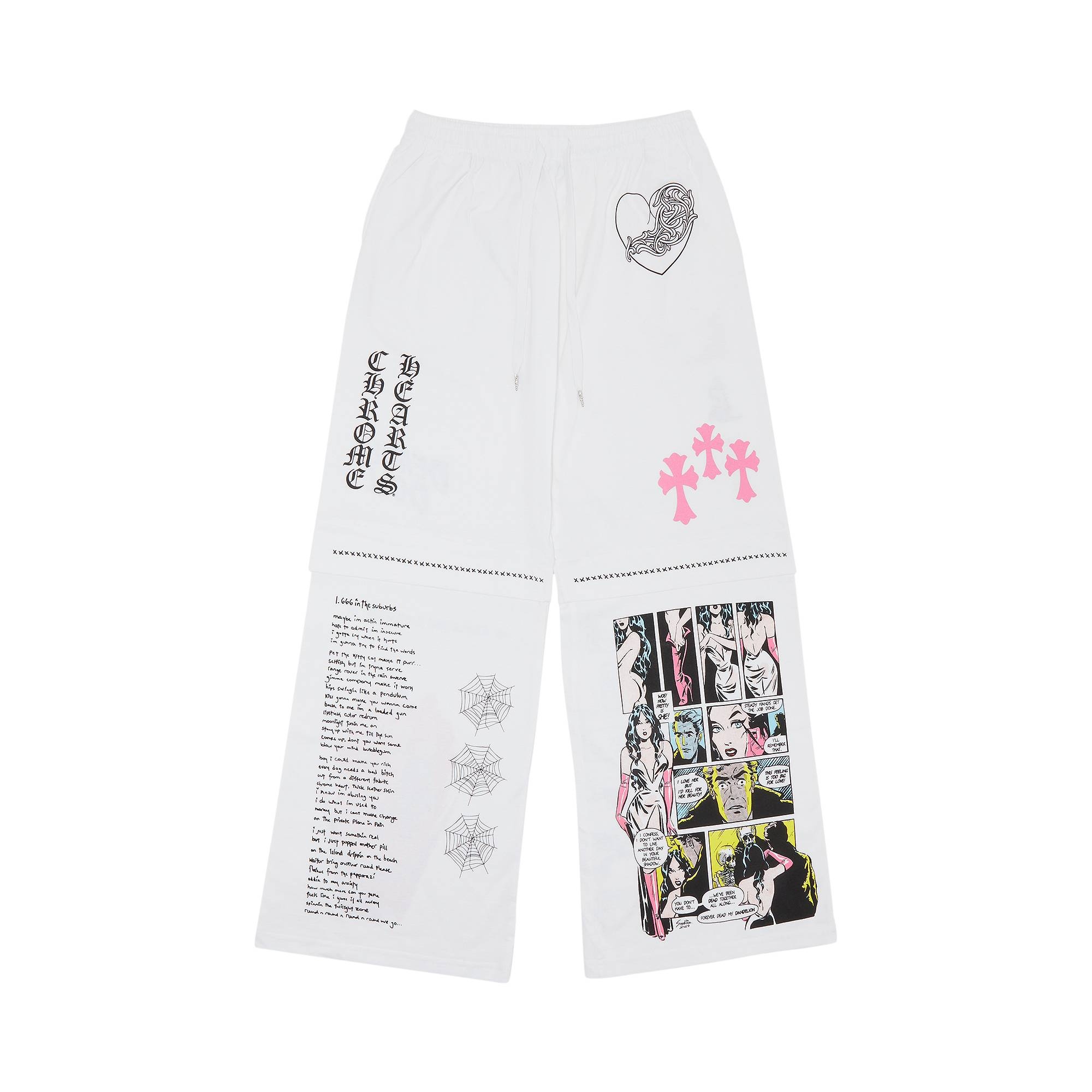 Chrome Hearts x Deadly Doll Miami Exclusive Sweatpants 'White' - 1