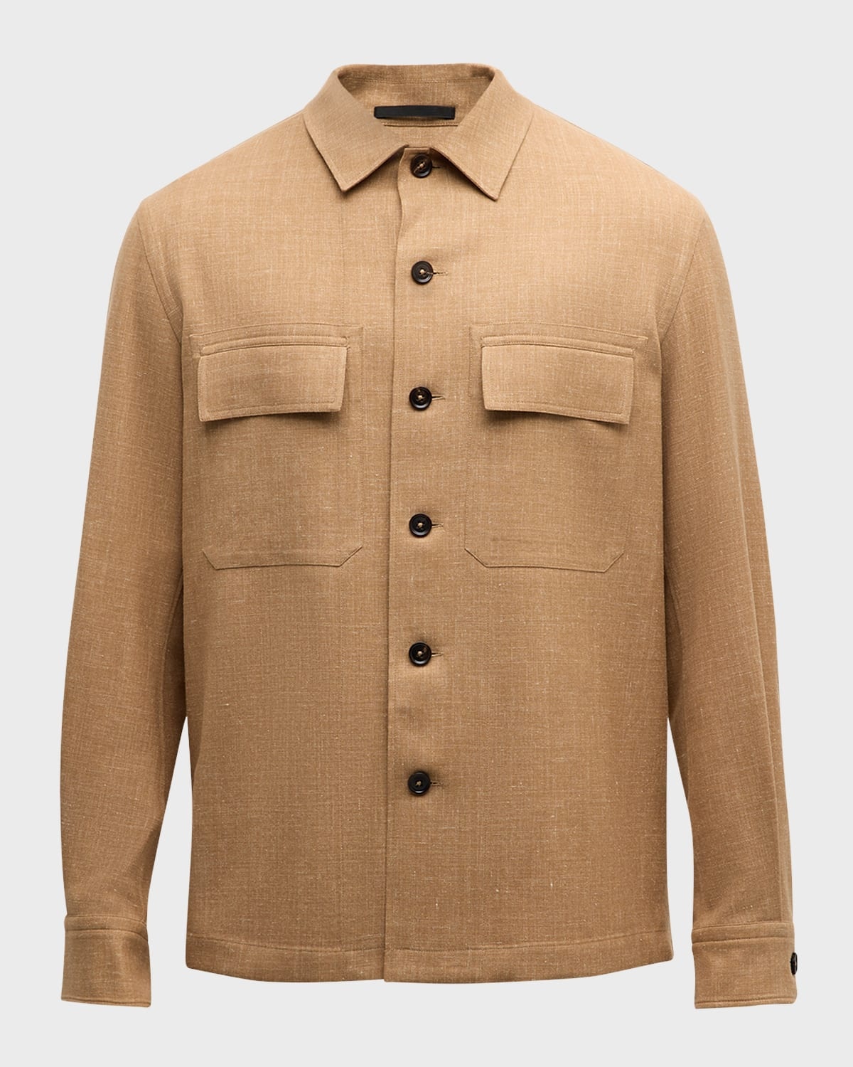 Men's Oasi Cashmere Linen Overshirt - 1