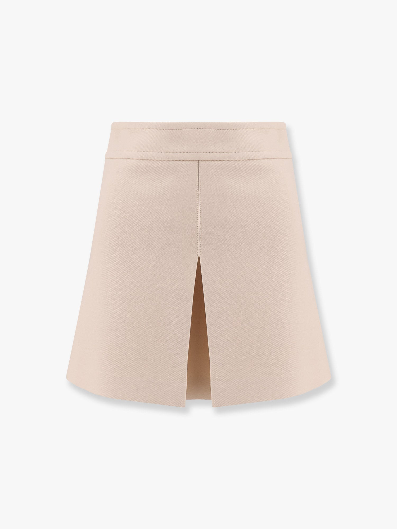 Celine Trapeze Mini Wool And Silk Skirt - 1