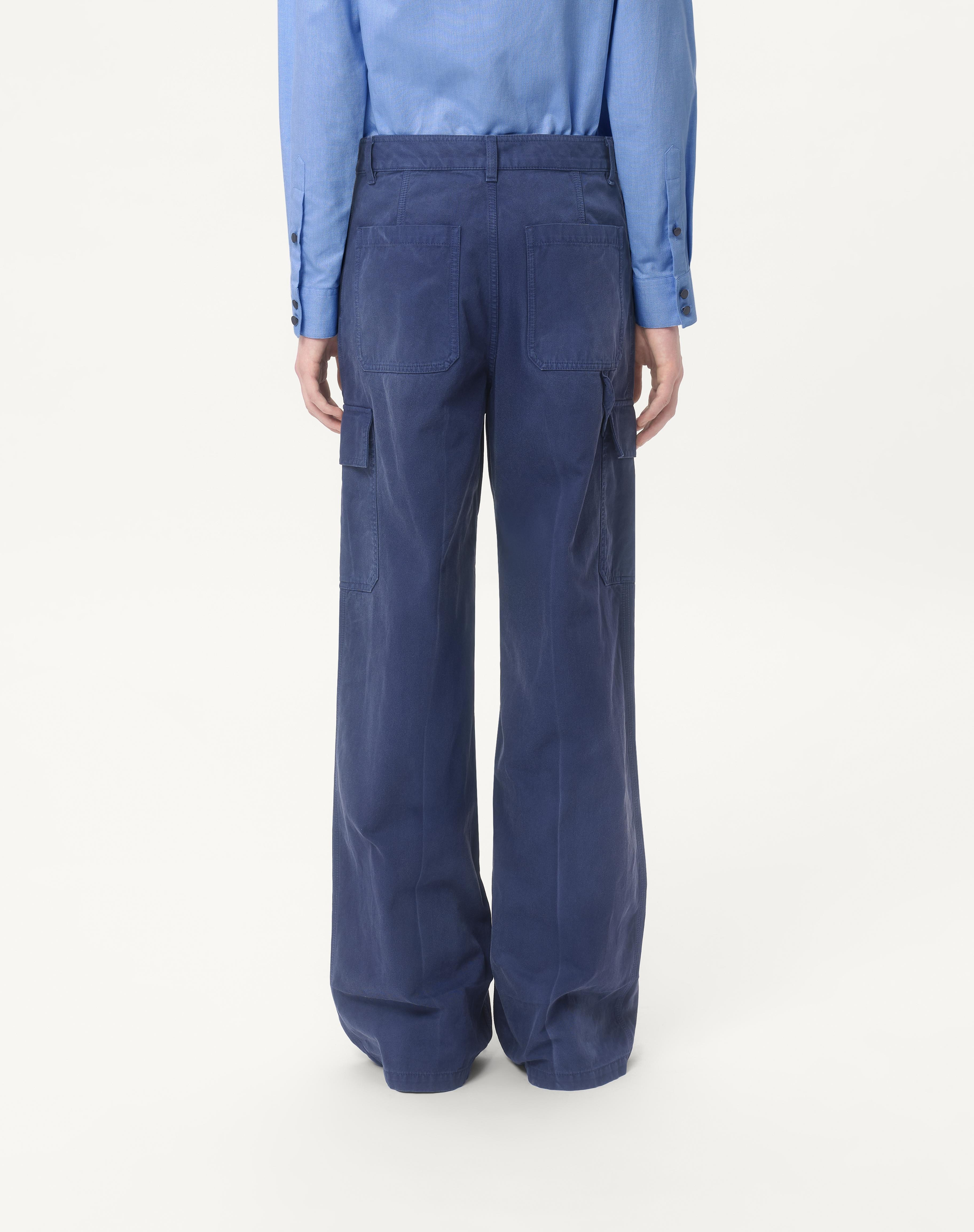 DENIM CARGO PANTS - 5