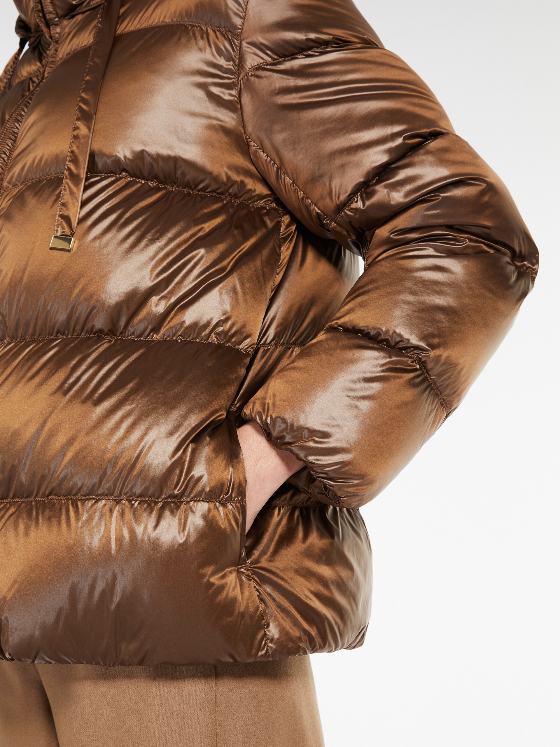 SPACES Water-repellent canvas down jacket - 5