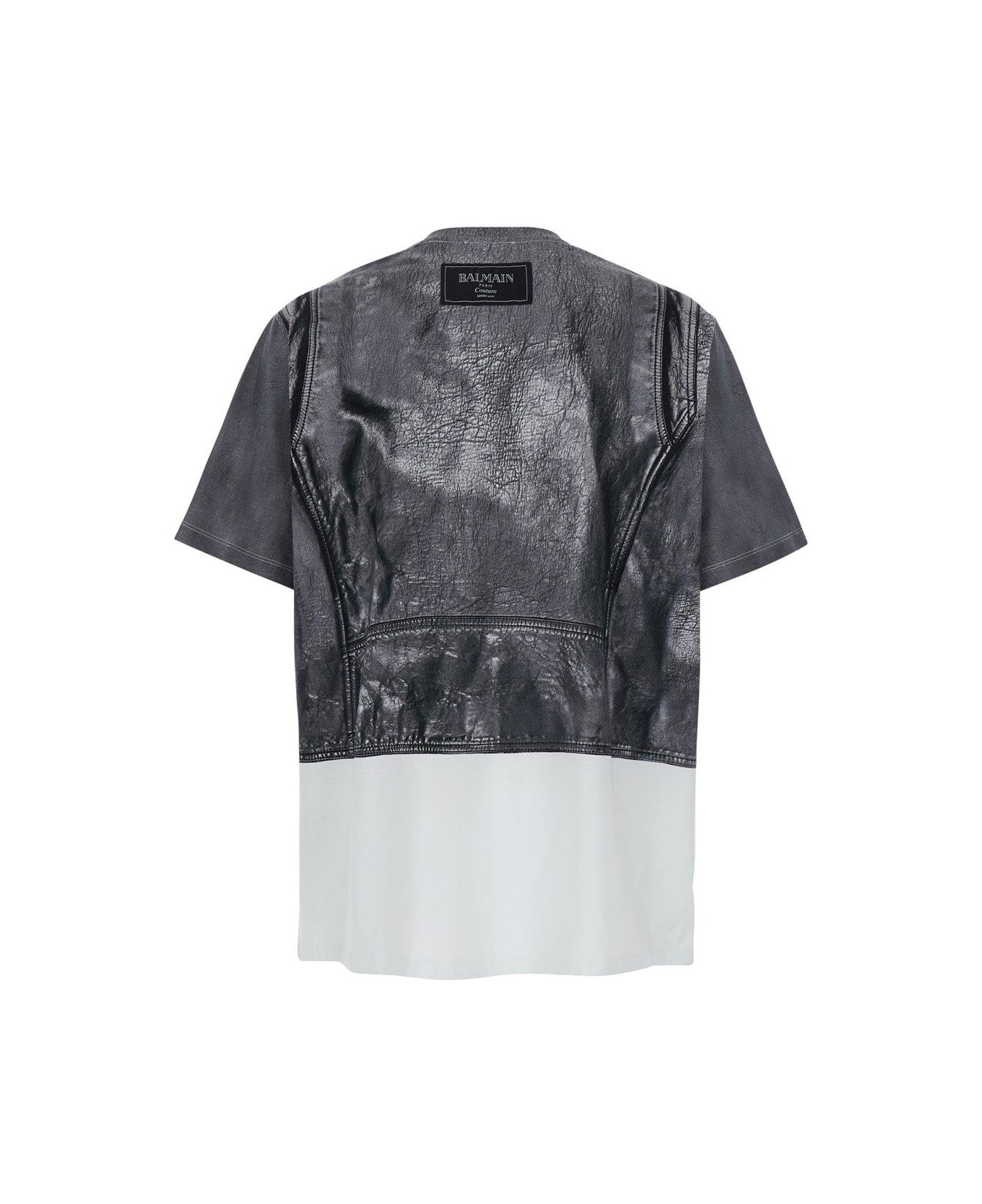 Biker Jacket Print T-shirt - 2