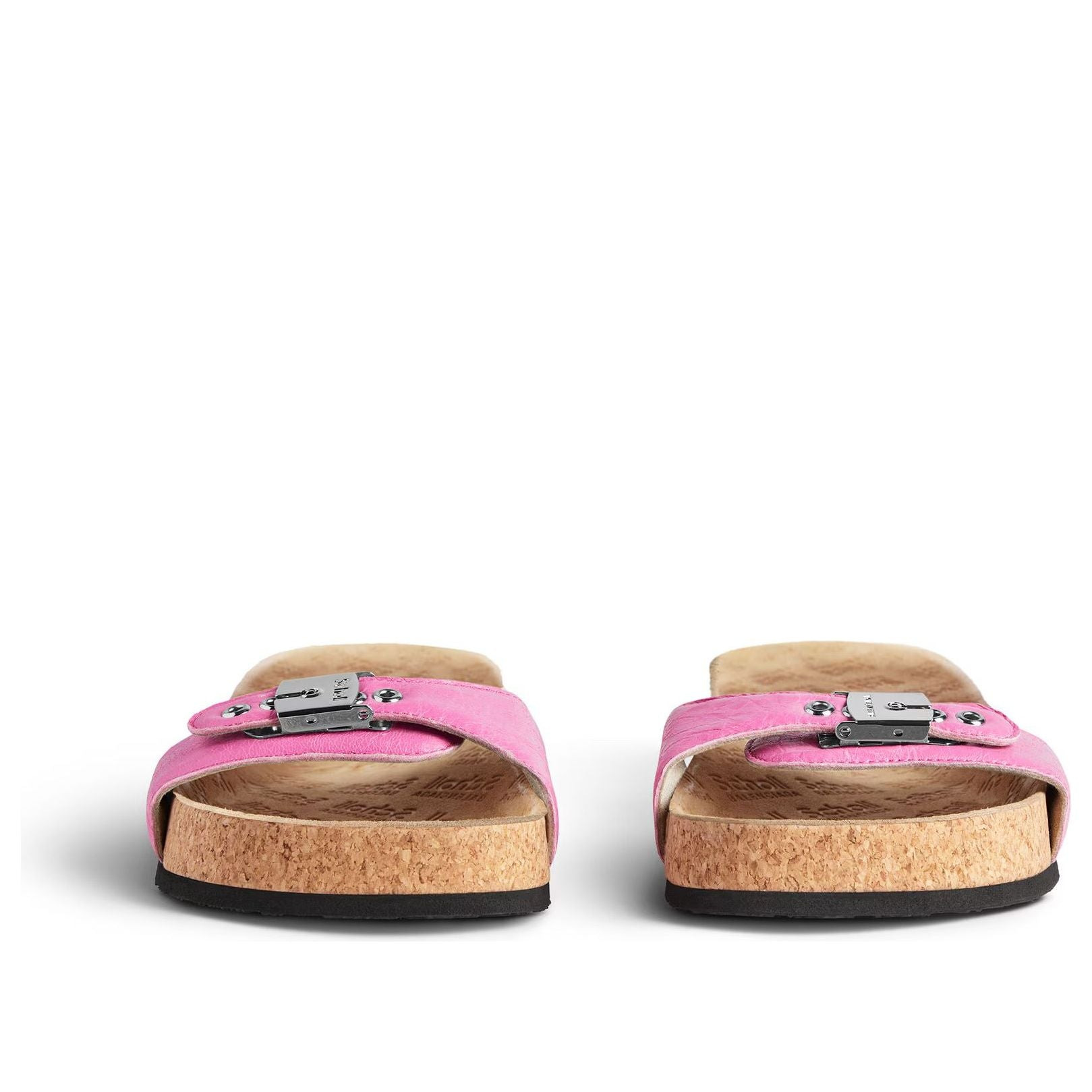(WMNS) Balenciaga I Scholl Flat Sandals 'Glossy Pink' 827426WAD4V5058 - 4