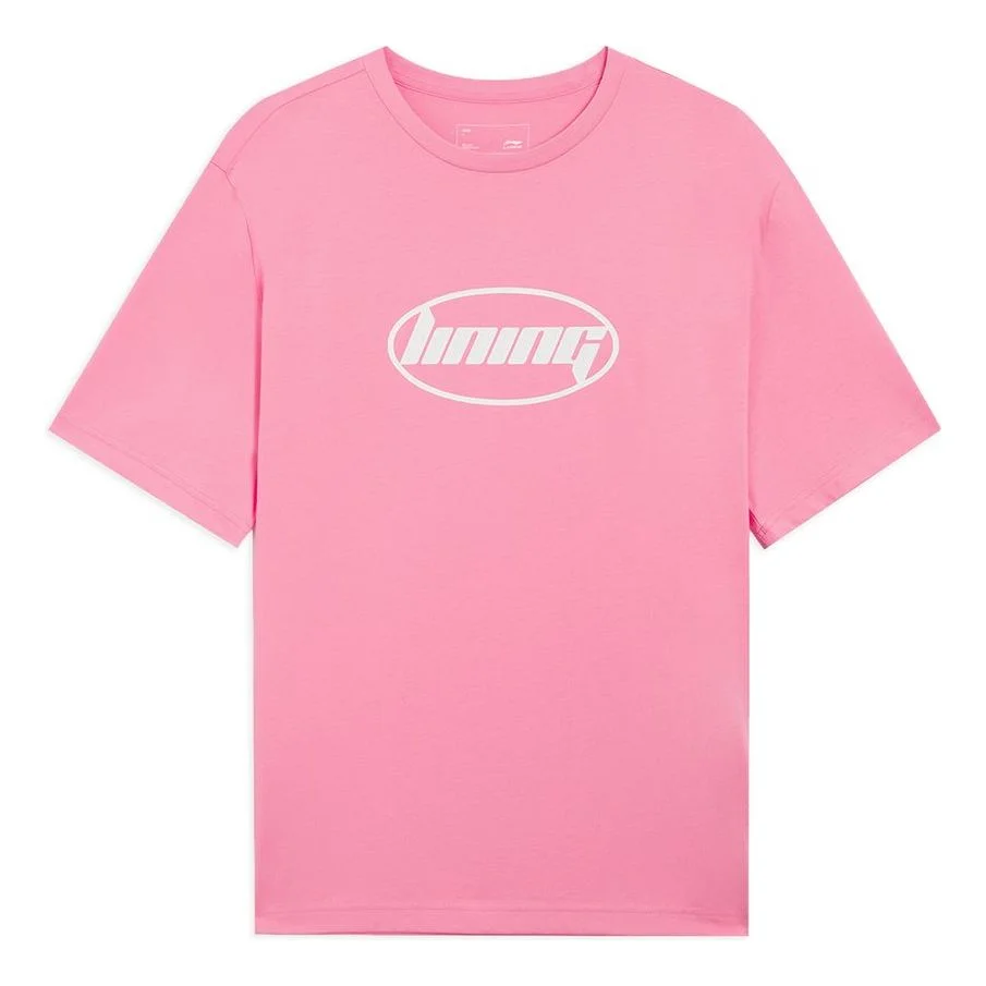 Li-Ning Fashion Logo T-shirt 'Pink White' AHSSA33-13 - 1
