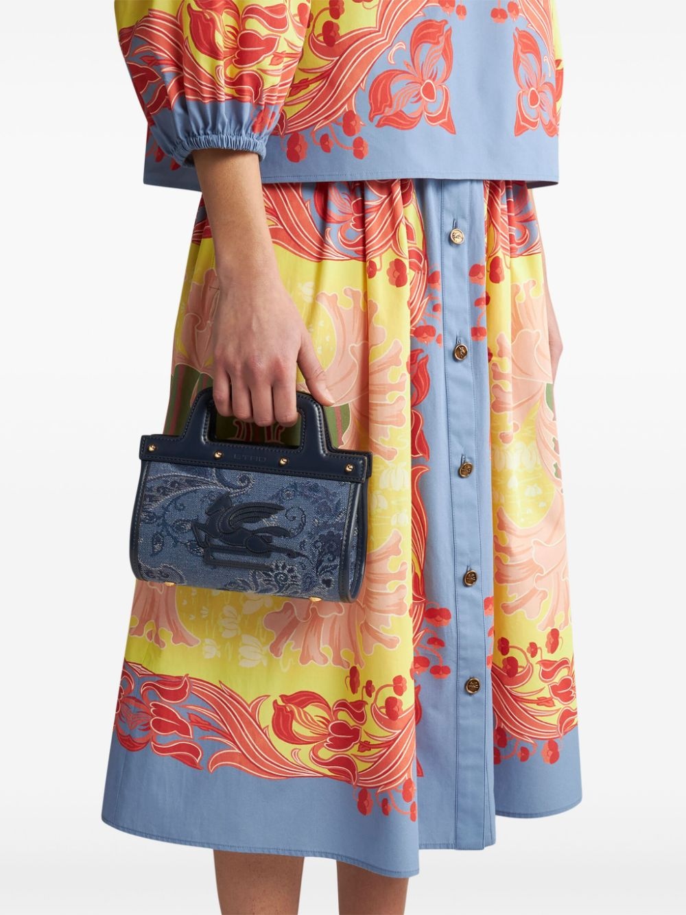small Love Trotter denim tote bag - 2