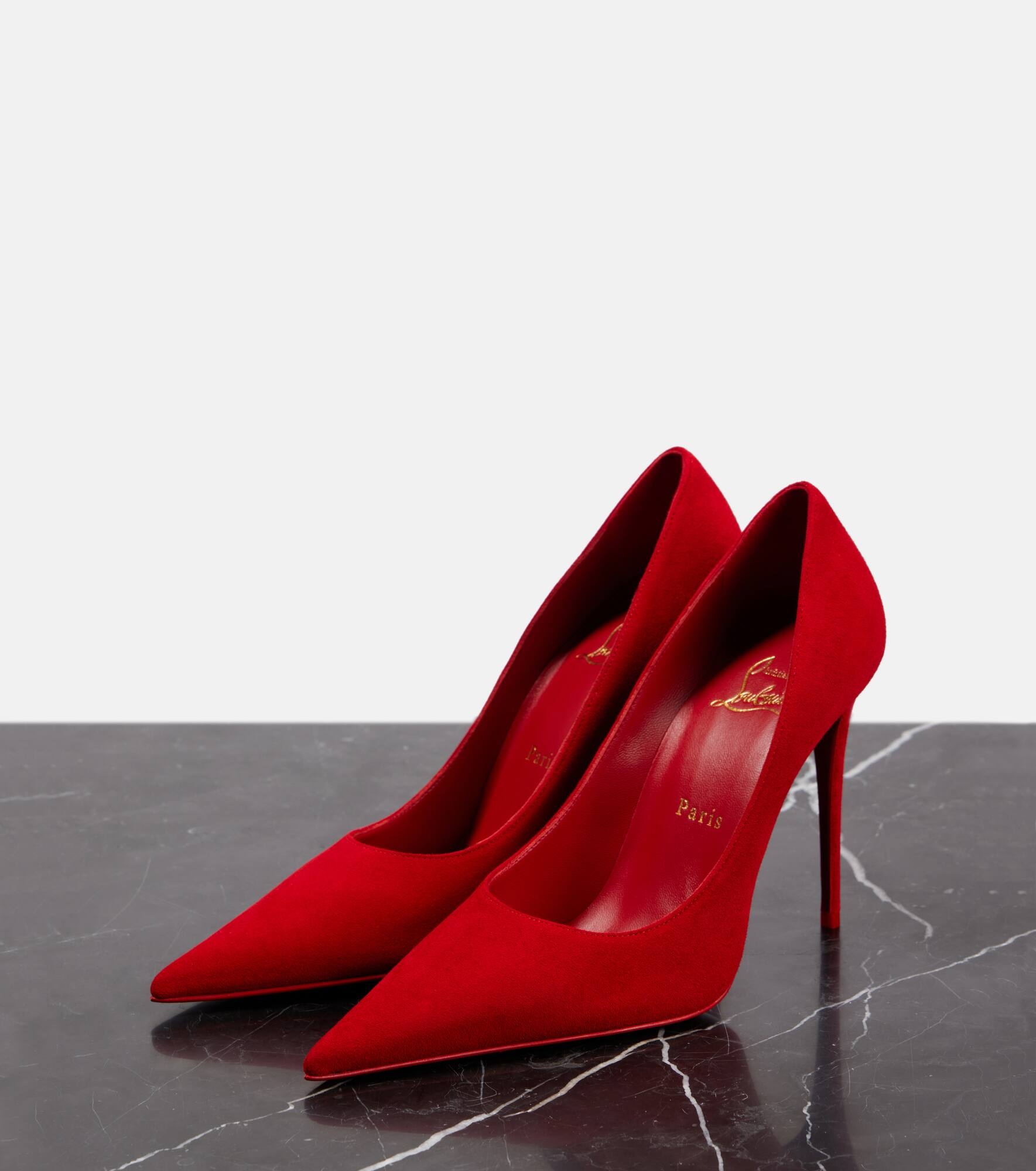 Kate Max 100 suede pumps - 4