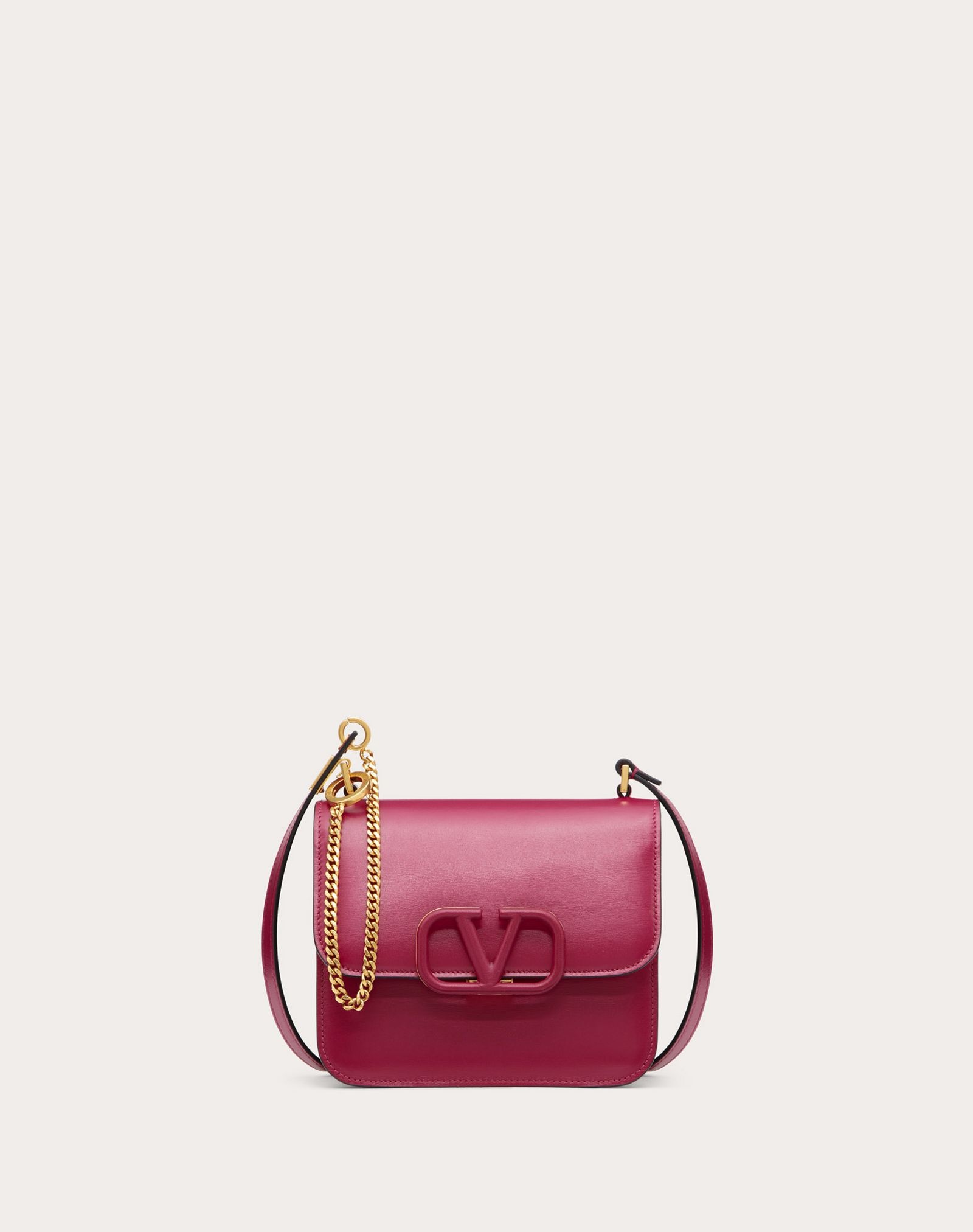 Small VSLING Shiny Calfskin Shoulder Bag - 1