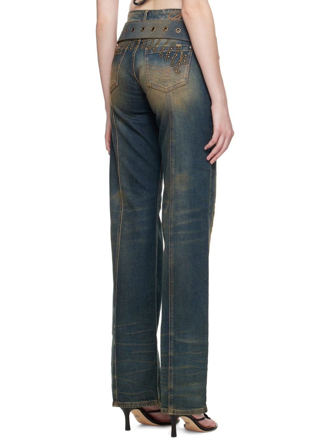 Blumarine Off-White Boyfriend Jeans