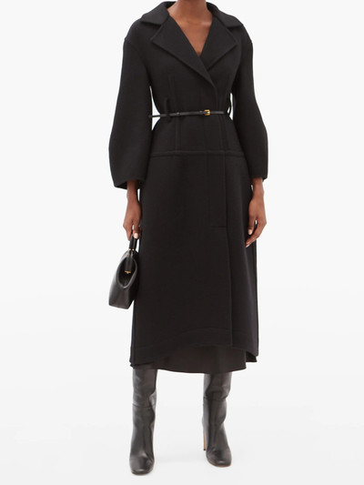 Jil Sander Belted double-breasted felted-wool coat outlook