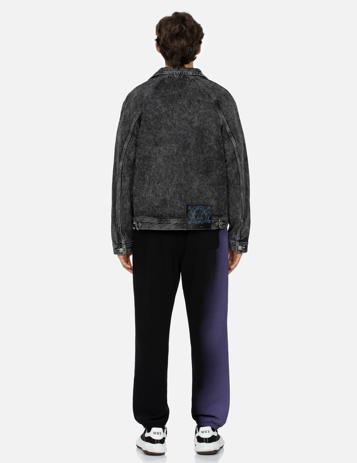 POSTER GRAPHIC AND SEAGULL PRINT LOOSE FIT DENIM JACKET - 6