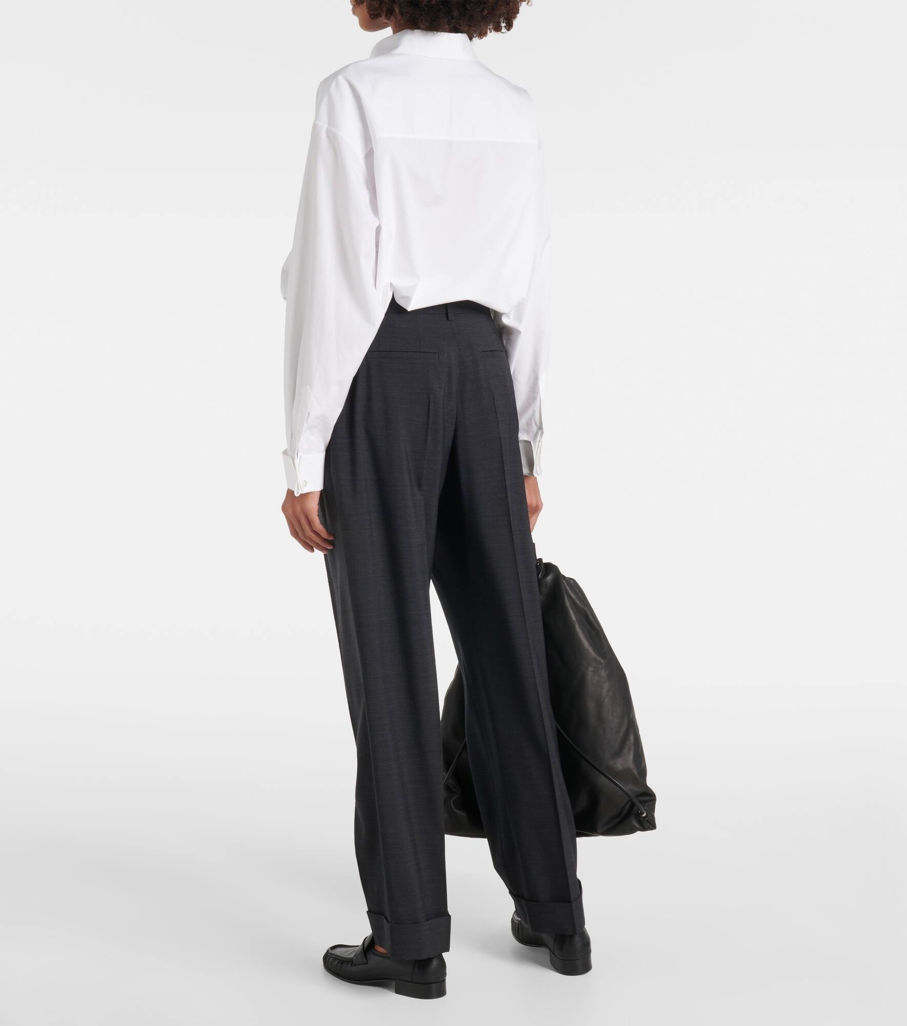 Tor virgin wool palazzo pants - 3