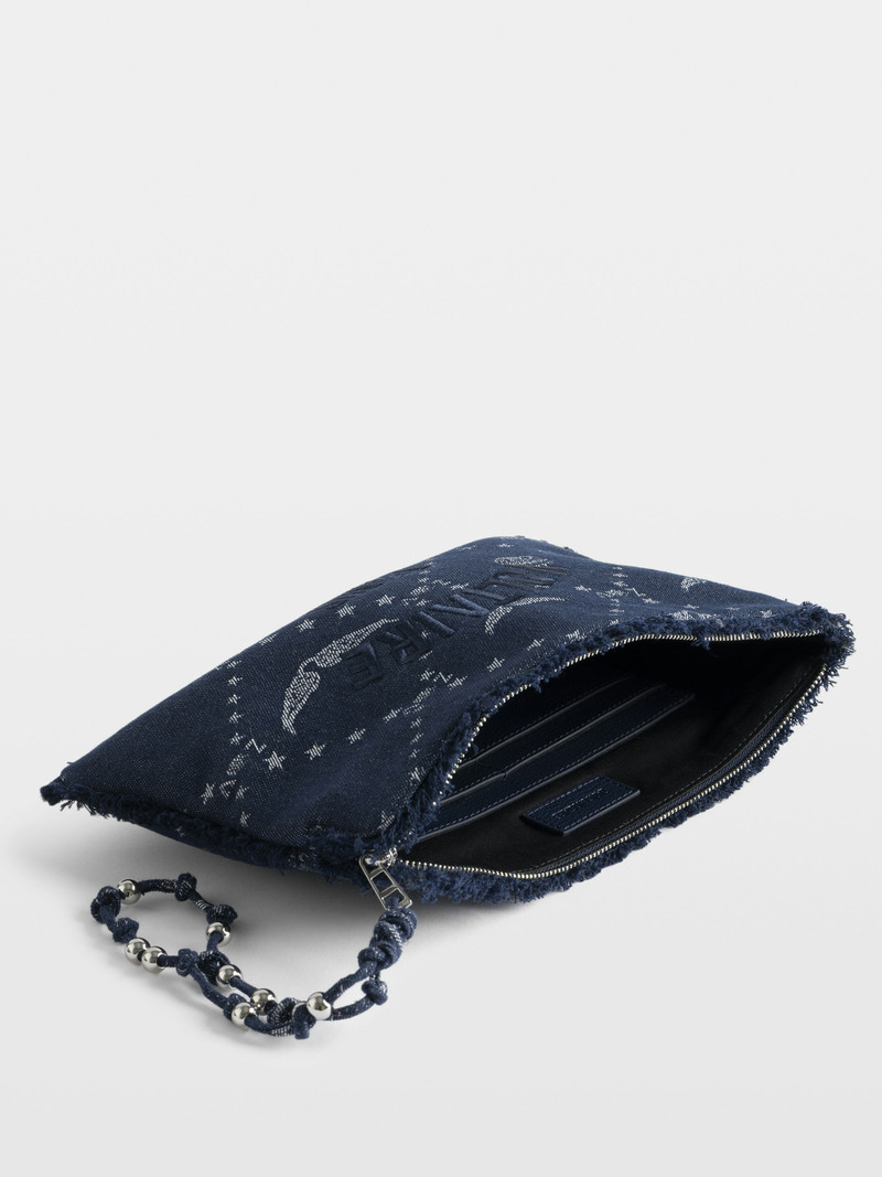 Angel Monogram Denim Pochette 4