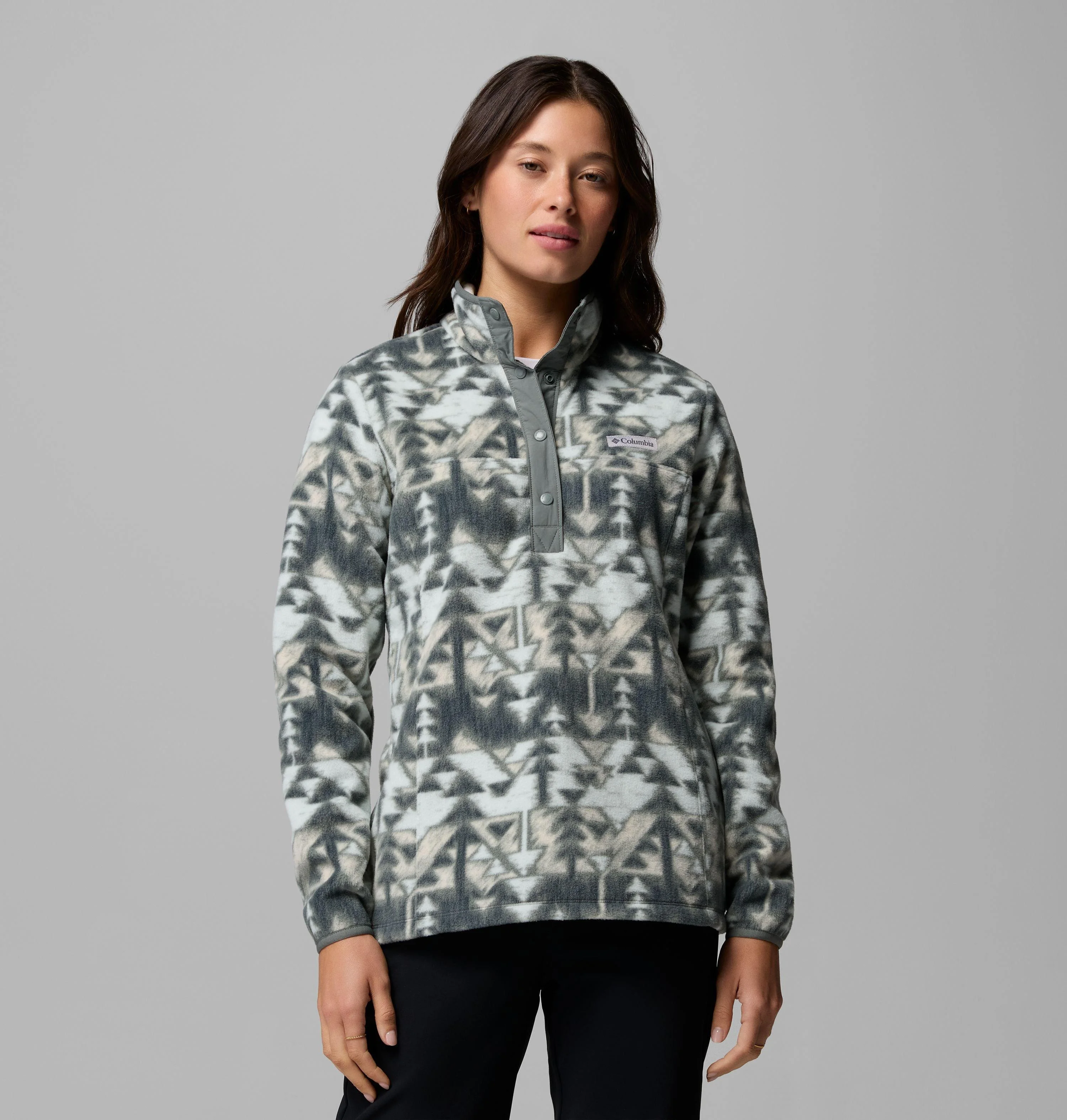 Women's Benton Springs Printed Half Snap Fleece Pullover - 1
