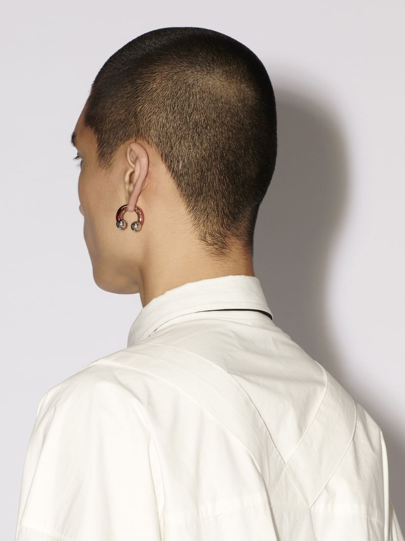 FIRE BARBELL EARRINGS 5