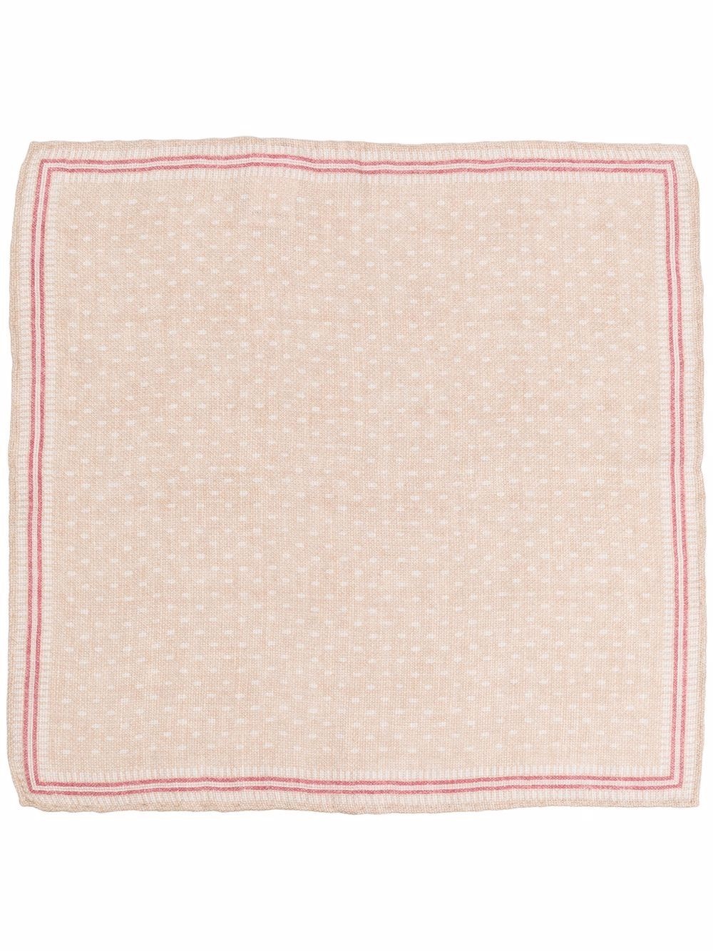 micro-dot print pocket square - 2