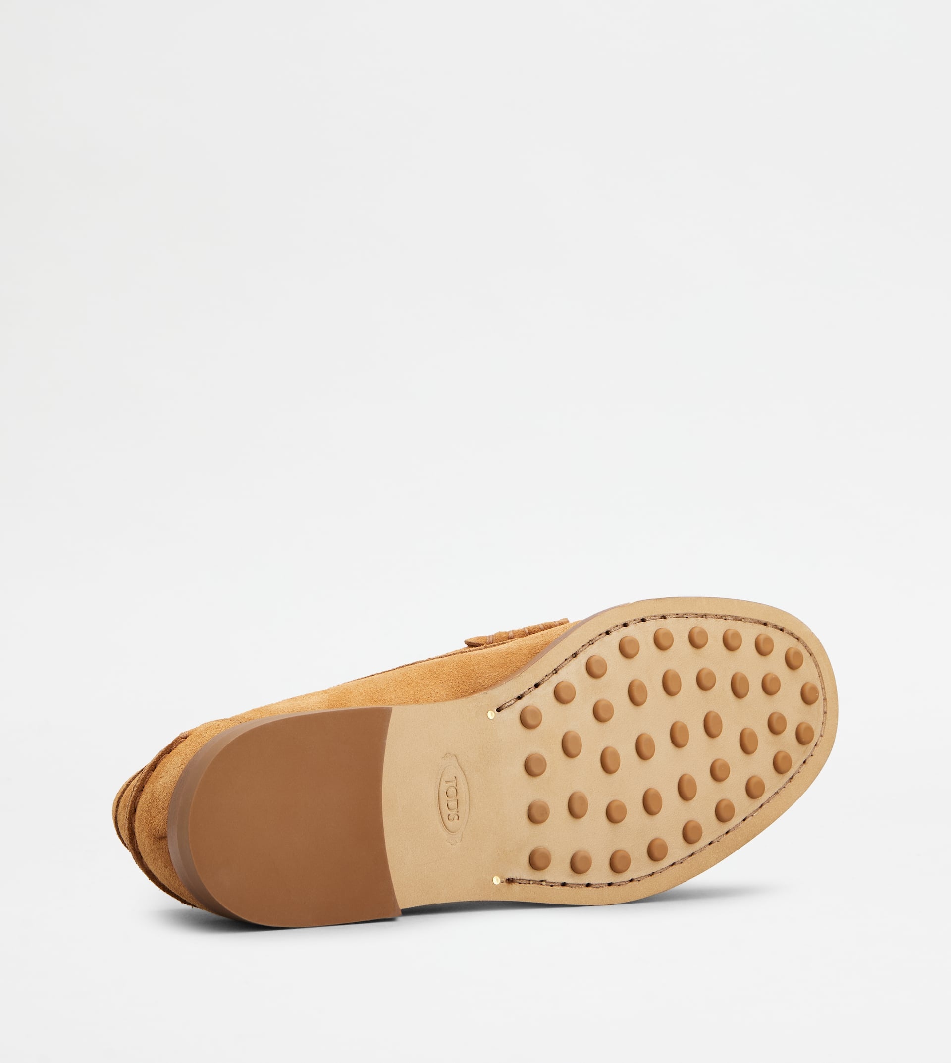 LOAFERS IN SUEDE - BROWN - 4
