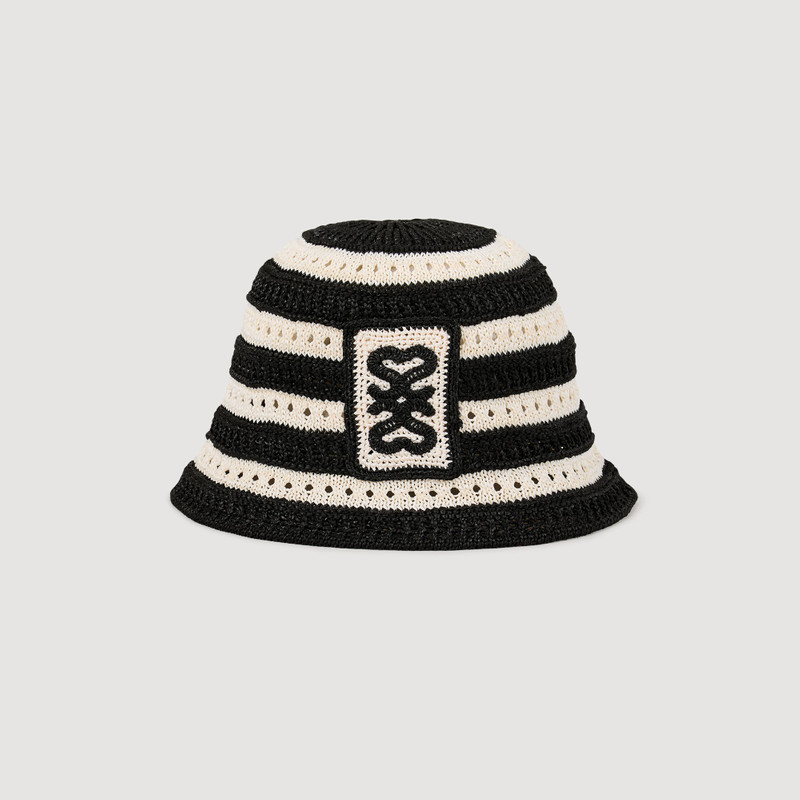 STRIPED CROCHET BUCKET HAT 1