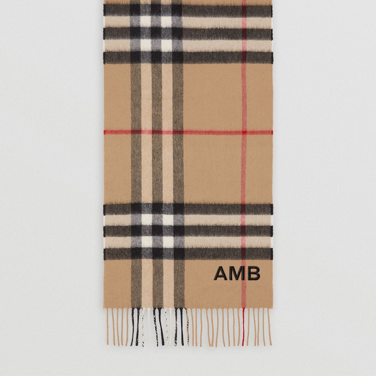 Burberry the Classic check cashmere scarf - Brown