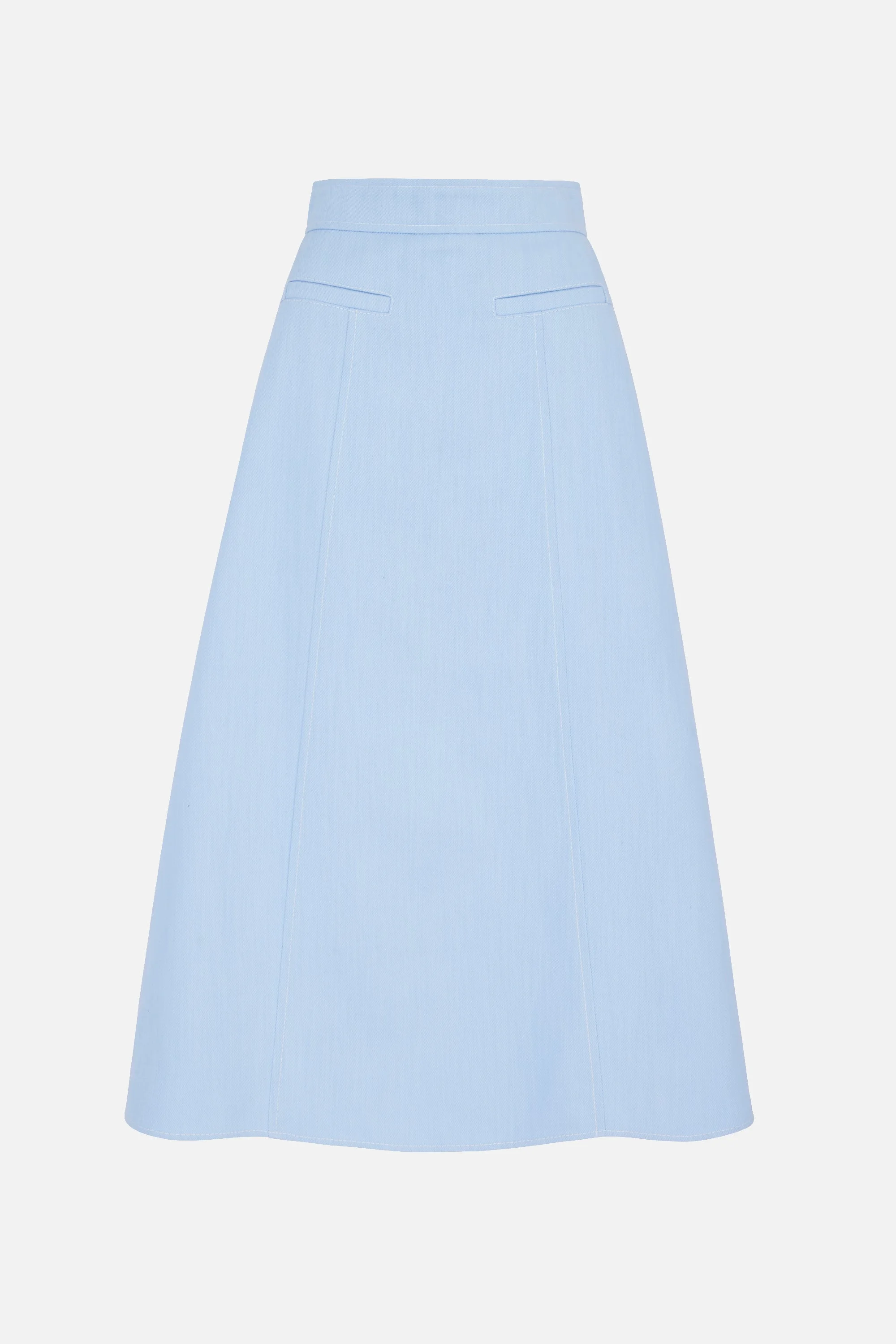 Wilder Skirt in Icy Blue Denim - 1