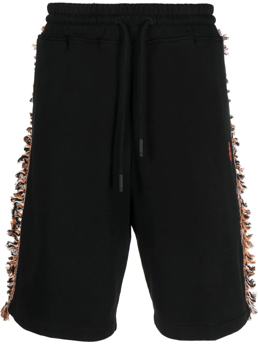 fringed-trim straight sweatpants - 1