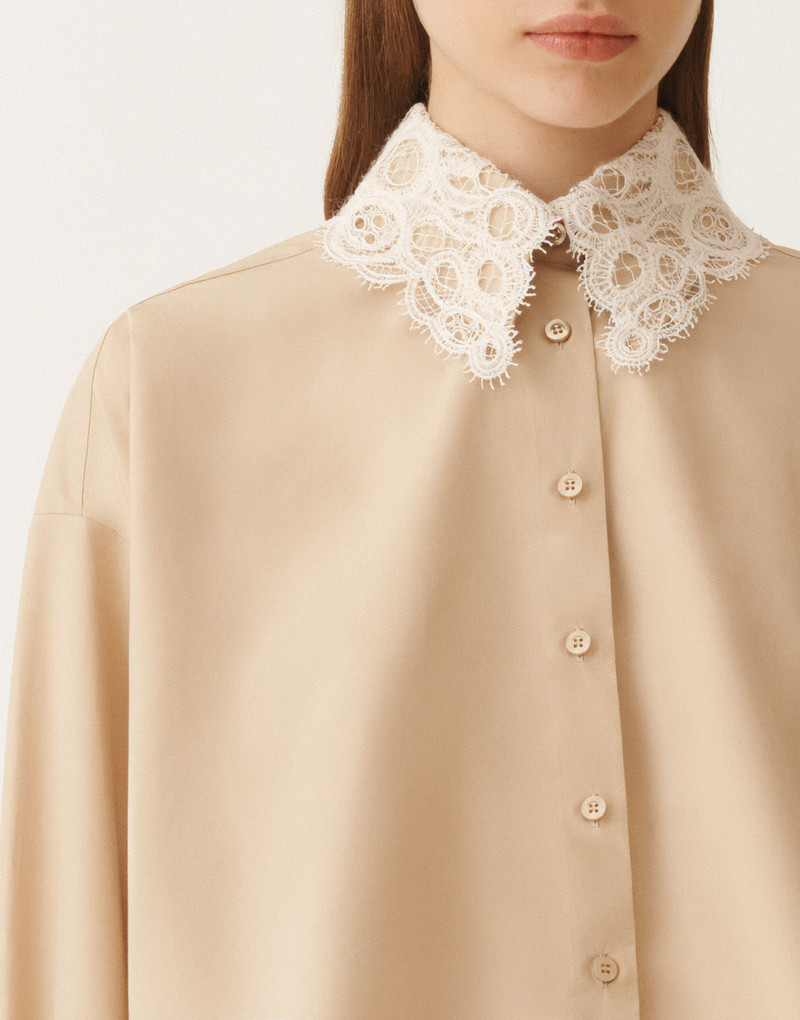 Poplin cropped shirt 5